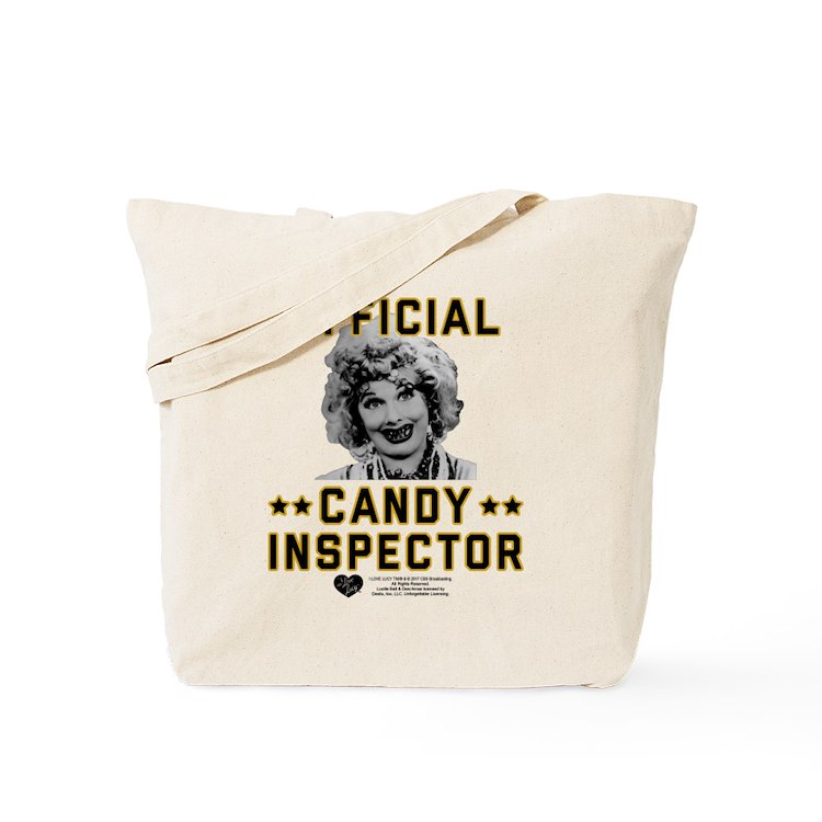 I Love Lucy Chocolate Factory Large Tote Bag – Licensed Collectible Vinyl Tote With Zipper