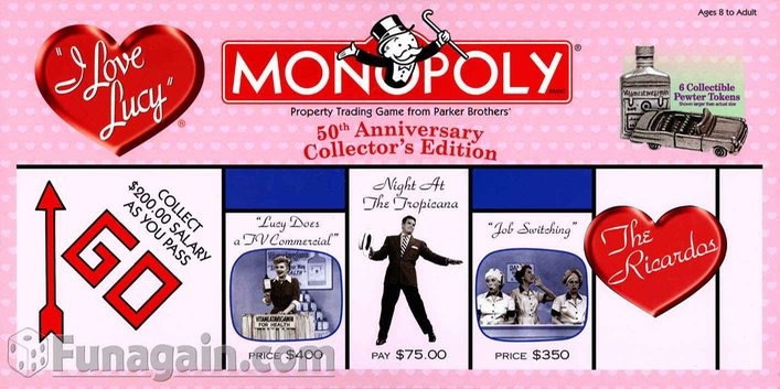 I Love Lucy Monopoly Game | LucyStore.com