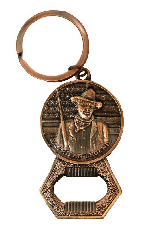 Details about   John Wayne American Cowboy Ribbon Webbing Keychain Key Fob 6 inch handmade