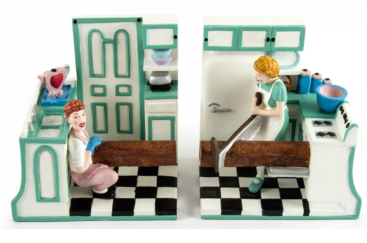 I Love Lucy Pioneer Woman Bread Baking Book Ends