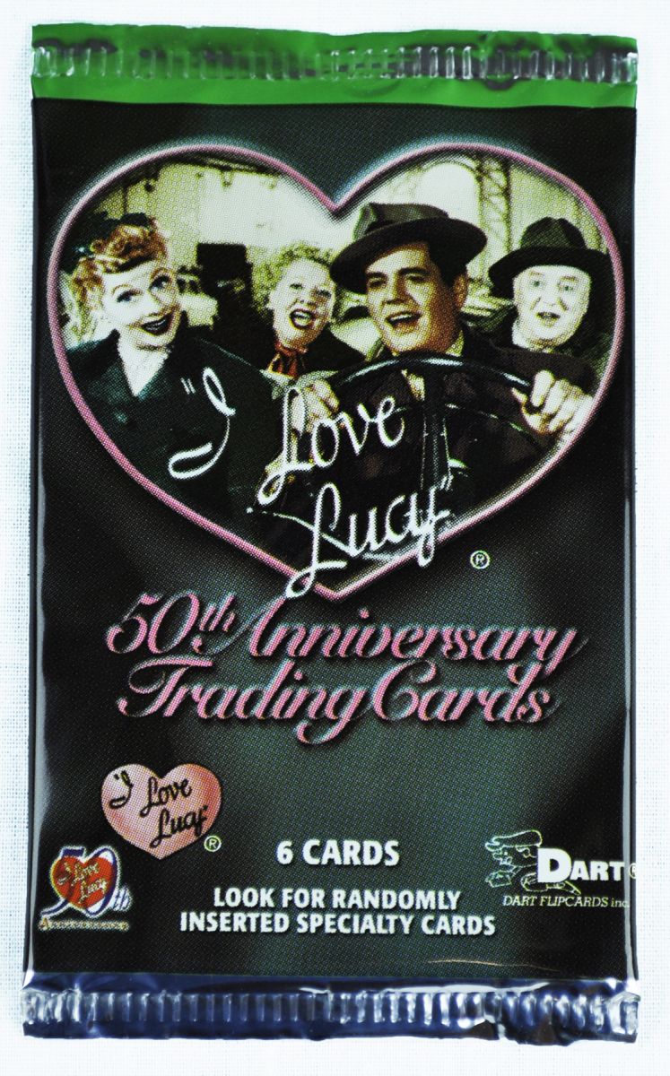 I LOVE LUCY 50TH ANNIVERSARY 2001 DART BOX TOPPER INSERT CARD BT-1